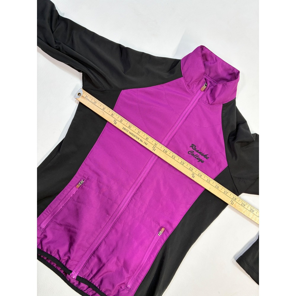 Champion Roanoke College Jacket Full Zip‎ Purple Black Women's Small Athletic - Picture 3 of 10